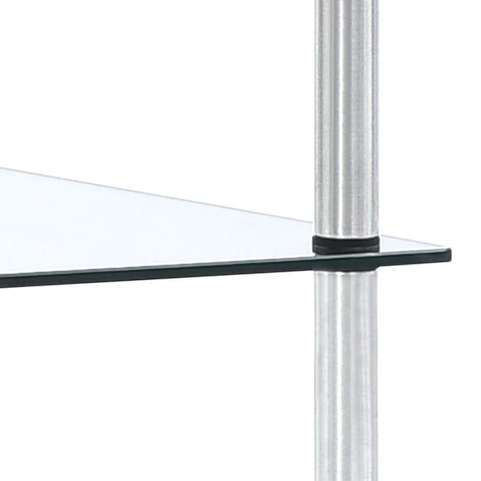 vidaXL - Kastje - 3-laags - 40x40x67 - cm - gehard - glas - transparant