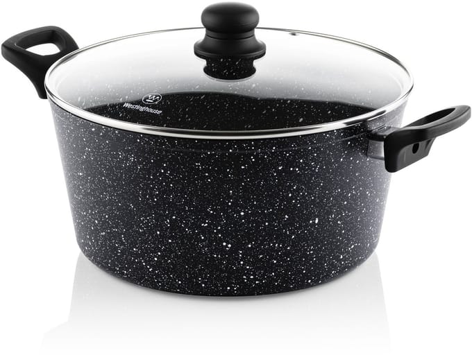 Westinghouse Braadpan – Ø 28 cm – Inductie – Inclusief Deksel – Black Marble