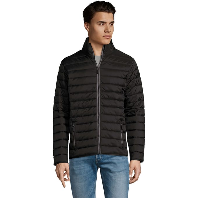 SOLS Heren Ride Light gewatteerd jack (Zwart)