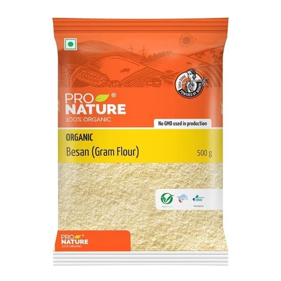 Pro Nature 100% Biologische Besan, 500g yellow