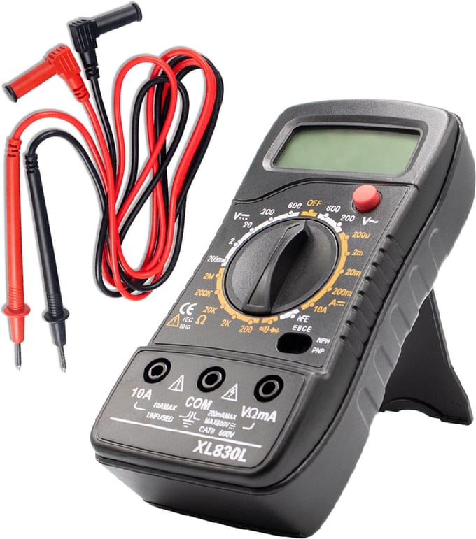 MMOBIEL Professionele Digital Multimeter Voltage tester CAT III 600V 2000 Count