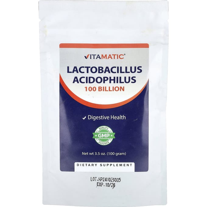 Vitamatic, Lactobacillus Acidophilus, 100g (3,5 oz)
