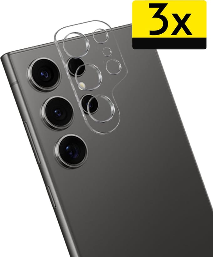 Camera Lens Protector - Geschikt voor Samsung Galaxy S24 Ultra - 3 Stuks - Camera Screenprotector - Beschermglas - Gehard Glas - Tempered Glass - Screen Protector