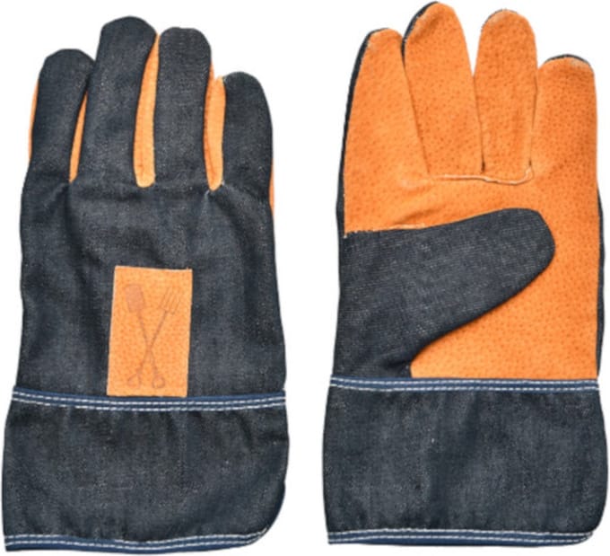 Esschert Design Tuinhandschoenen 15,5 X 27 Cm Katoen Blauw