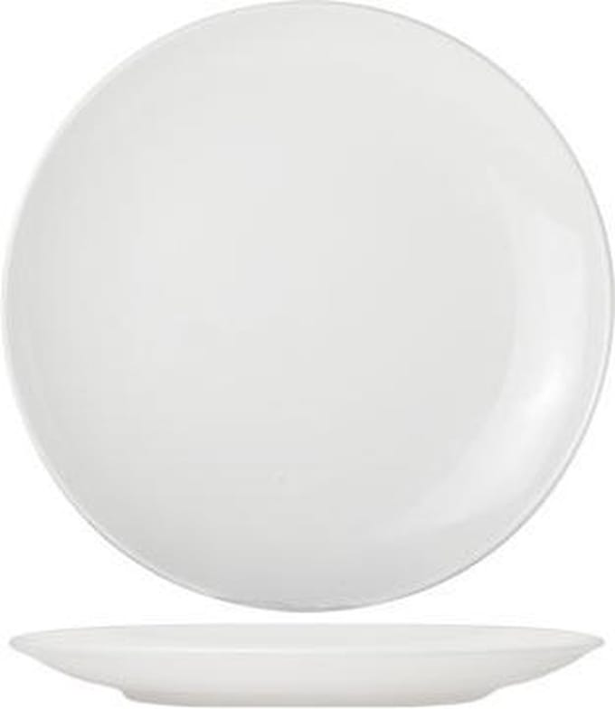 Adesso - Dinerbord - Wit - D29cm - Porselein - (Set van 6)