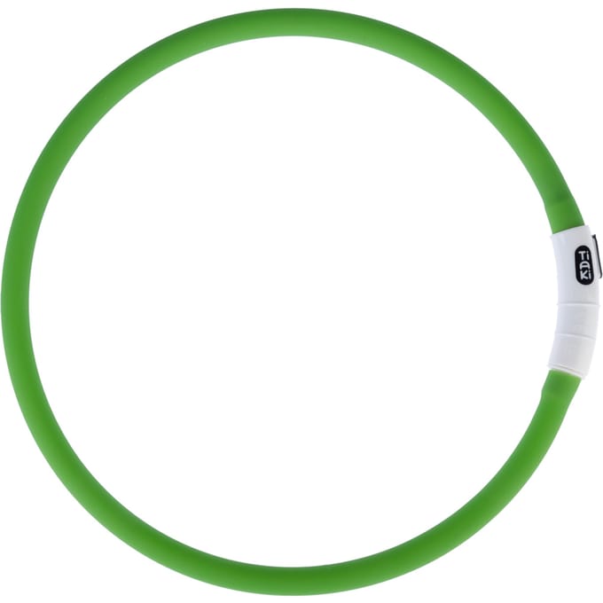 TIAKI USB LED siliconen ring Spark groene hond