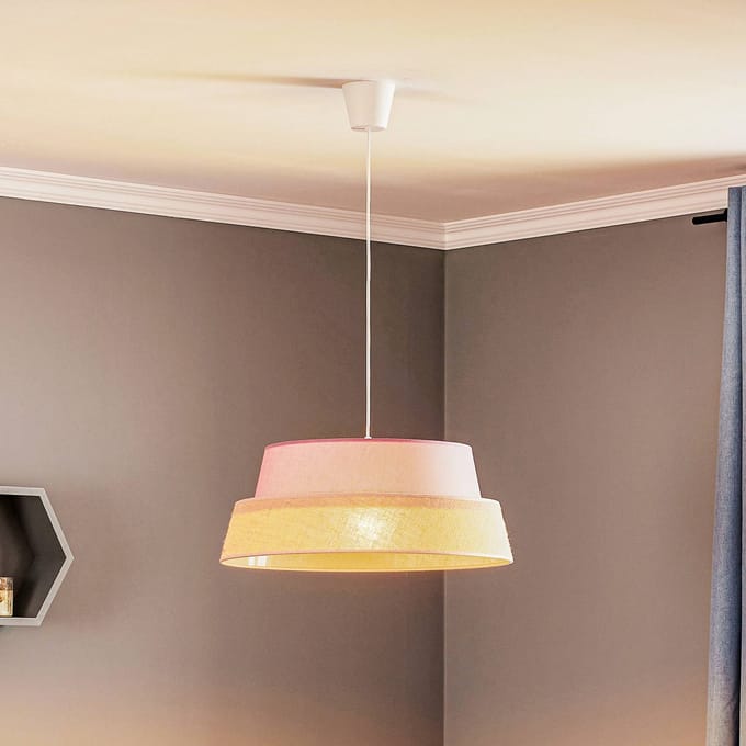 Duolla Hanglamp Galaxy Soft Nature, roze/bruin