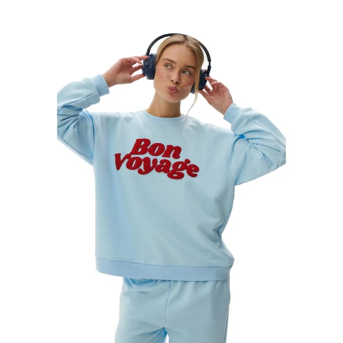Sweatshirt bon voyage dames She is Sunday
