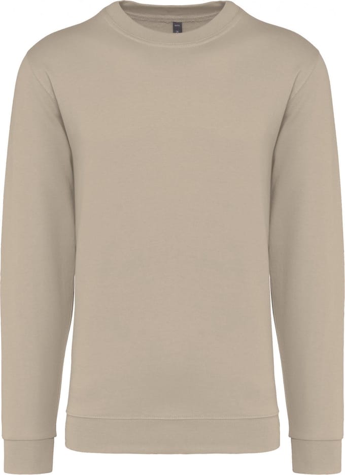 Sweater 'Crew Neck Sweatshirt' Kariban Collectie Basic+ maat L Light Sand