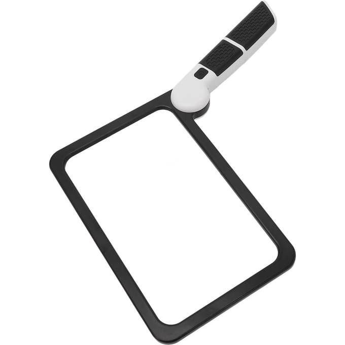 Opvouwbaar Handheld Vergrootglas 48 Lichtchips 5x Vergroting LED Lees- Schrijfvergrootglas