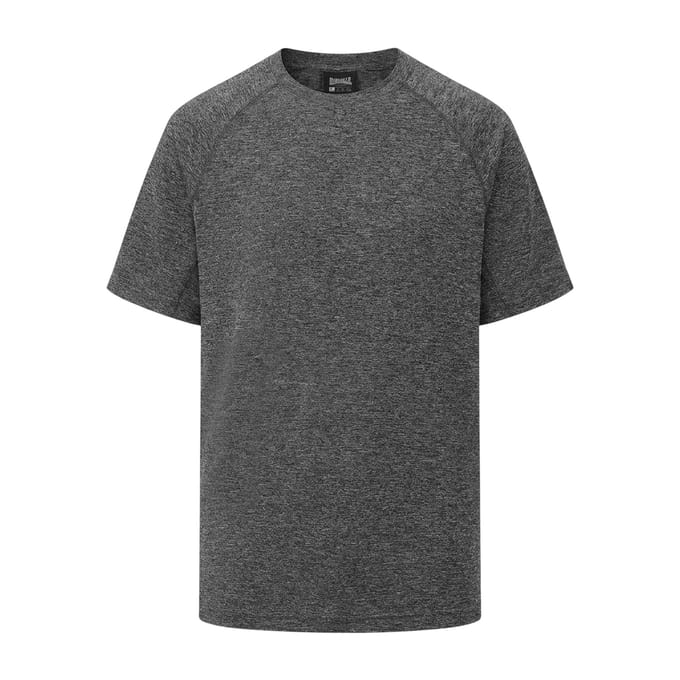 Lonsdale Heren-T-Shirt (Zwart gemêleerd)