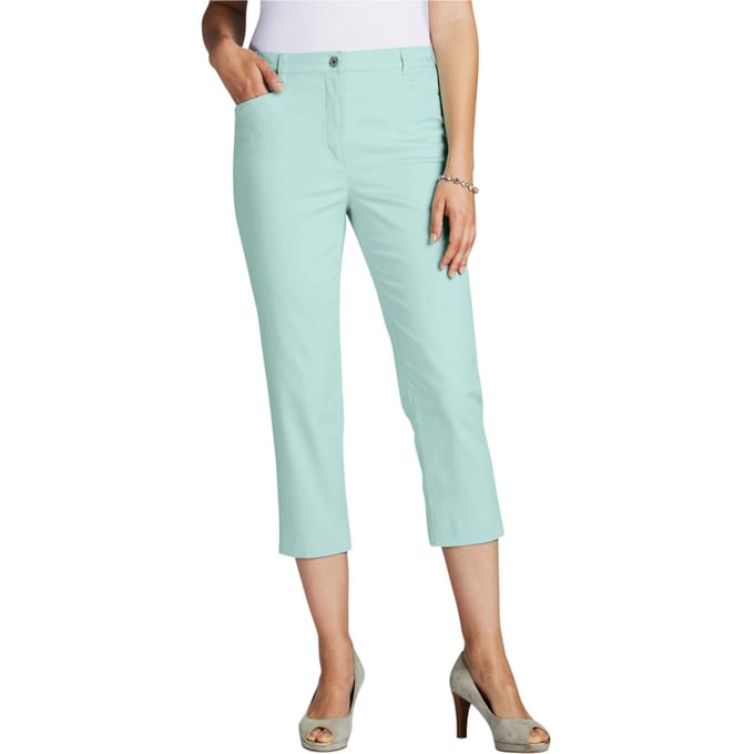 7/8-katoenen broek, classic model - mintgroen - Gr. 27 van Goldner Fashion