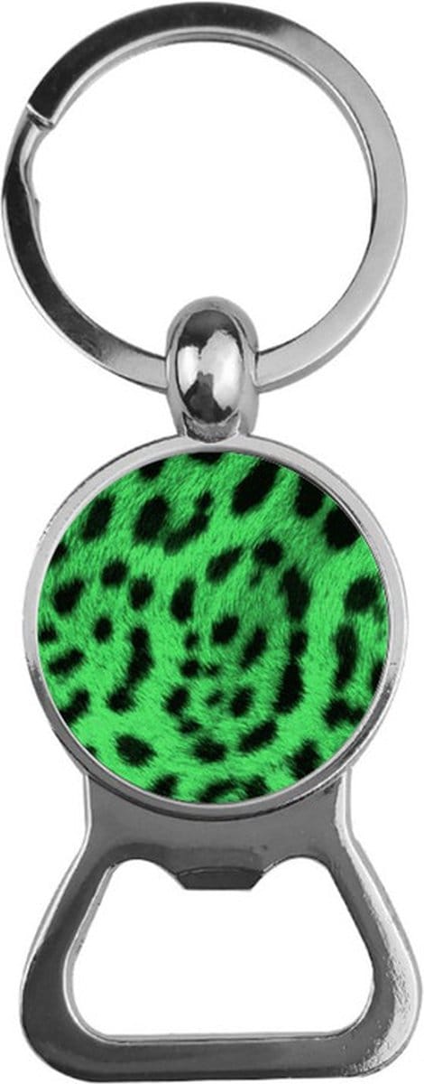 Bieropener Glas - Panterprint Groen