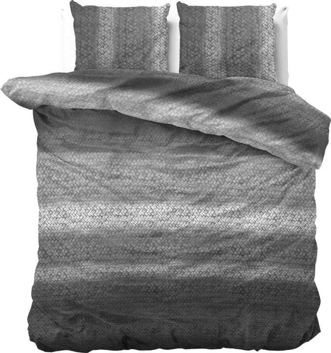 Dreamhouse dekbedovertrek DH Flanel Gradient Knits Antraciet 200 x 220 cm