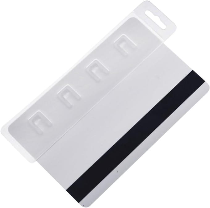 Badgehouder Verticaal - Kaarthouder ID - Kaarten Scannen - Harde Plastic Behuizing - Creditcard Formaat - Transparant