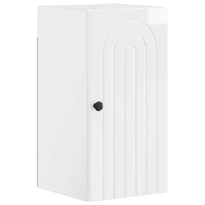 vidaXL - Badkamer - wandkast - ALKMAAR - Hoogglans - Wit - 30 - x - 31 - x - 59 - cm