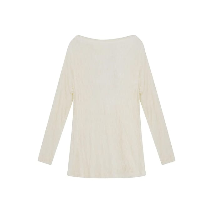 Vrouwen blouse met lange mouwen van kant Mat Fashion