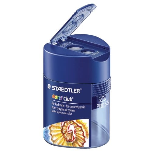 Puntenslijper staedtler noris dubbel met Opvangbakje doosje