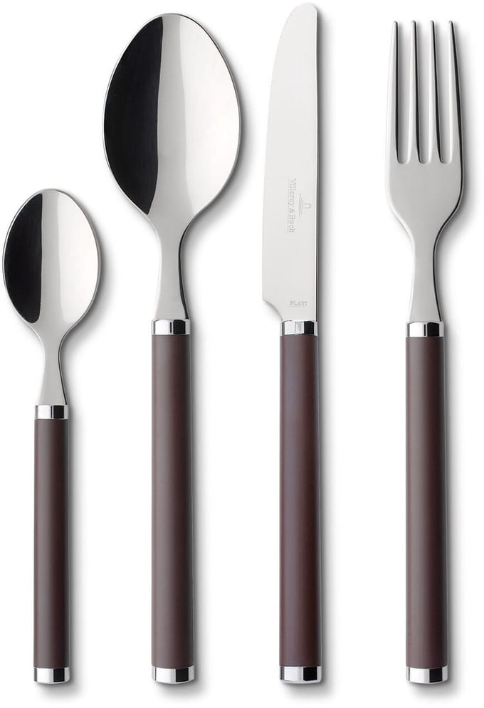 Villeroy & Boch Bestekset Play! - Chocolate Brown - 24-Delig