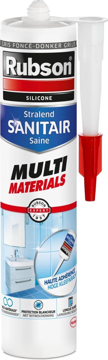 Rubson Sanitairkit Multi Materials Donkergrijs Acryl 280ml