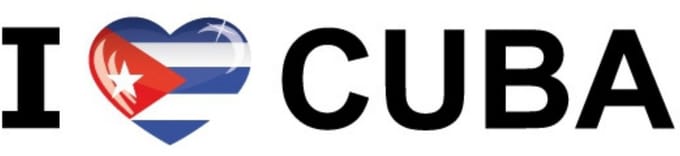 Sticker - I love Cuba - 19 x 4 cm - Cuba - landenthema