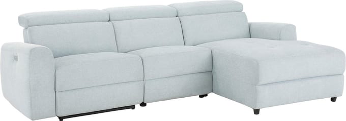 Capena-Slaapbank - Chaise Longue - Blauw Stof