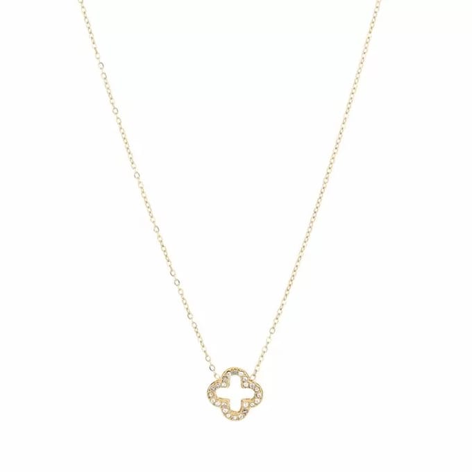 Bijoutheek Collier Klavers Strass