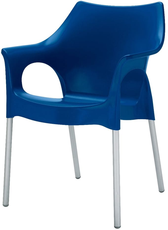 Scab Ola stapelbare kunststof tuinstoel - Blauw
