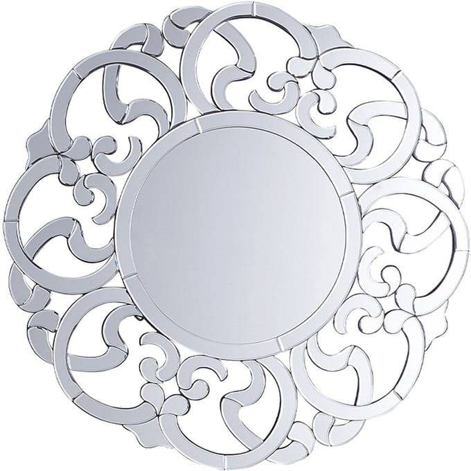 MORNAIX - Wandspiegel - Zilver - MDF