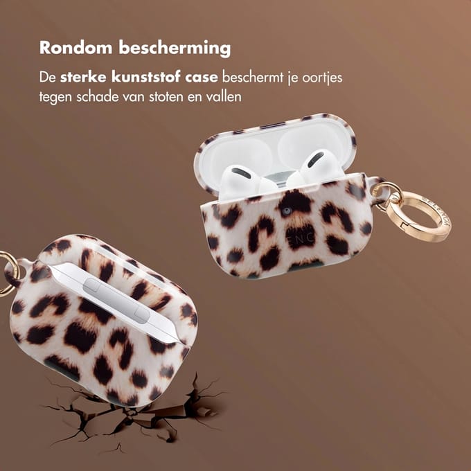 Selencia Case - Hoesje geschikt voor AirPods Pro - Wild Leo