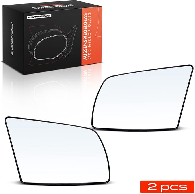 Frankberg 2x Spiegelglas Buitenspiegel Voor voor Opel Vectra A CC