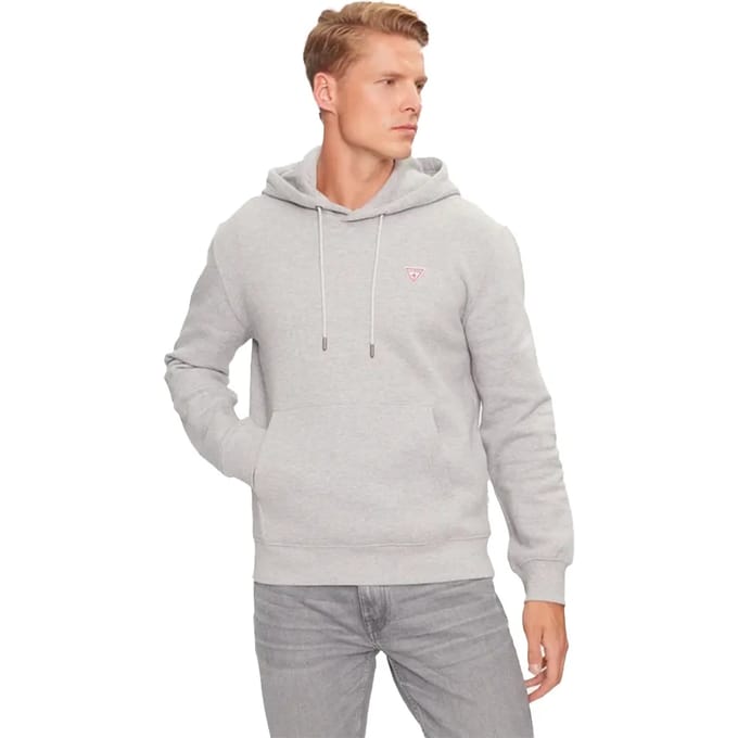 Hoodie met mini driehoek logo Guess