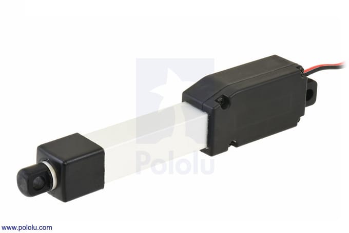 Pololu 4466 – Glideforce GF01‑121005‑1‑66 Micro Linear Actuator 50 mm, 12 V, 4,3 kgf, met eindschakelaars