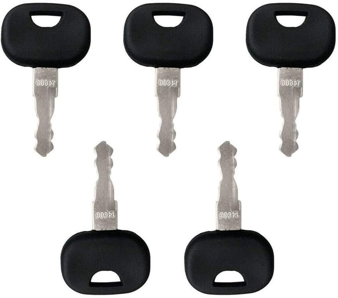 Set van 5 Vervangingssleutels voor Bouwmachines - Geschikt voor Mini Graafmachines, Stacker en Wieldozer