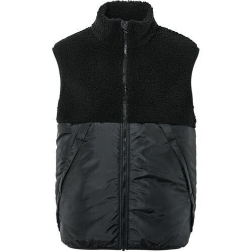 LIVERGY Heren teddy bodywarmer (Zwart, L (52/54))