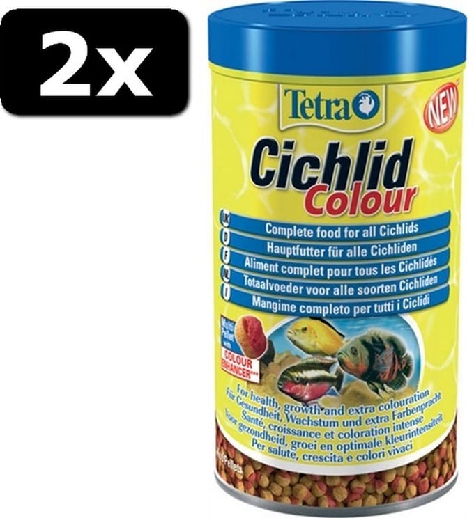 2x * TETRA CICHLID COLOUR 500ML