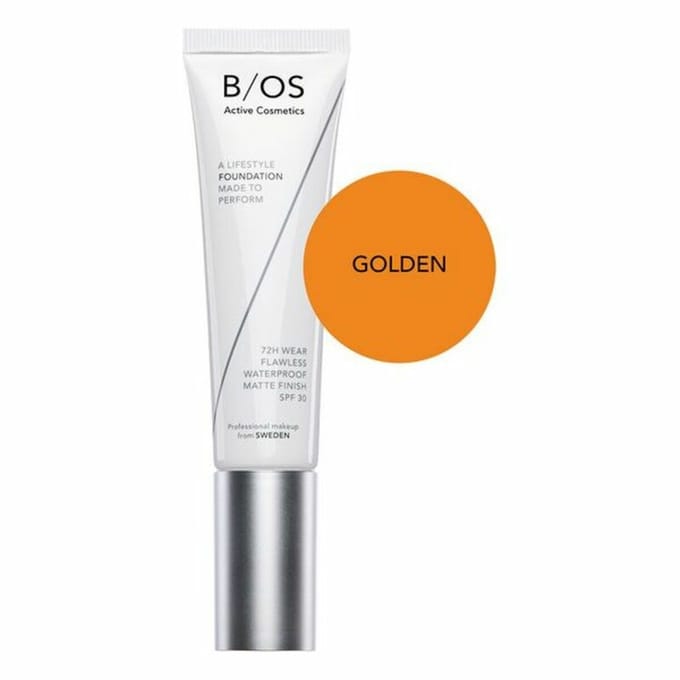 Base de Suède Fond de Teint Imperméable Couvrance Totale SPF 30 (d'or) 30 ml
