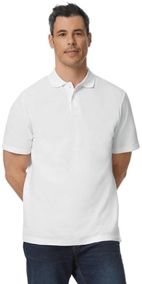 Gildan - Softstyle Piqué Polo - White maat S
