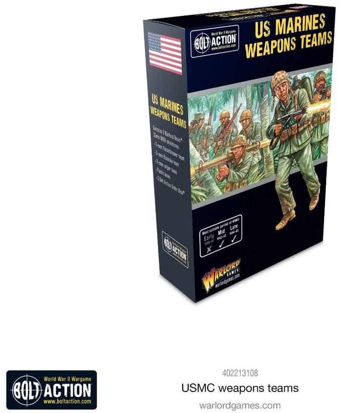 US Marines weapons teams (Bolt action nieuw)