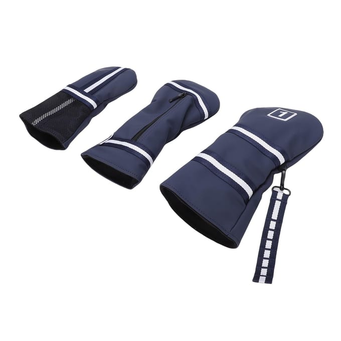 3 stuks   Head Covers voor Dames Heren Lichtgewicht Elastische Pasvorm Pluche Voering Polyester   1 3 UT Blauw blue