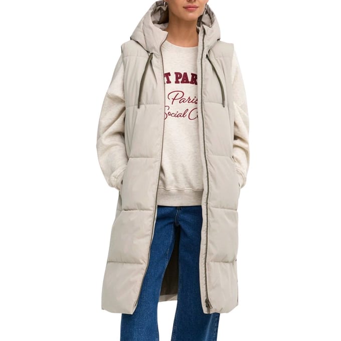 JDY Blair Long Hooded Puffer Bodywarmer Dames - Maat XL
