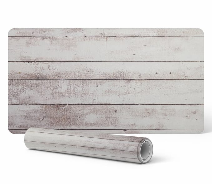 Gaming muis- en toetsenbordmat met houten textuur 120x60 cm