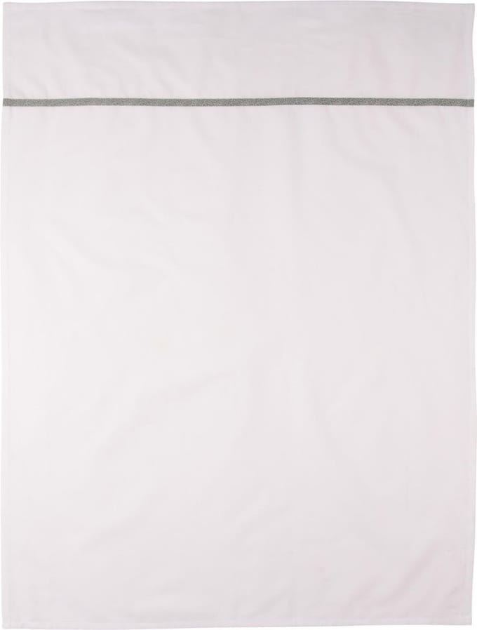Briljant Baby Ledikant Laken Minimal met Bies - 100x150 - Grijs
