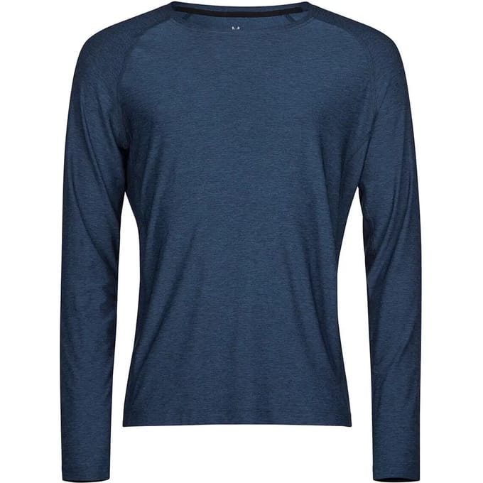 Tee Jays - Long Sleeve CoolDry Tee - Navy Melange - M