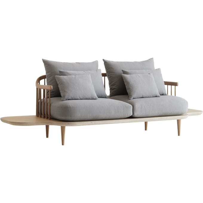&Tradition Fly SC3 Sofa 2-zitsbank met opbergruimte - Hot Madison 094/eiken wit geolied