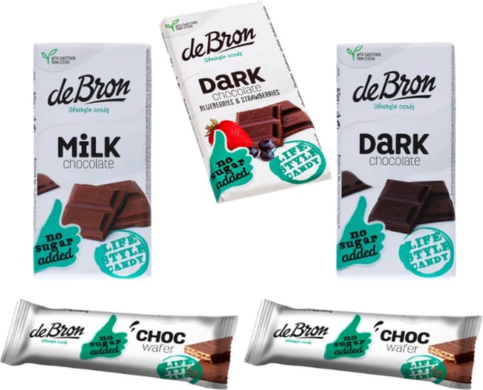 De Bron | Mix Chocolade | Voordeelpakket | 4 stuks