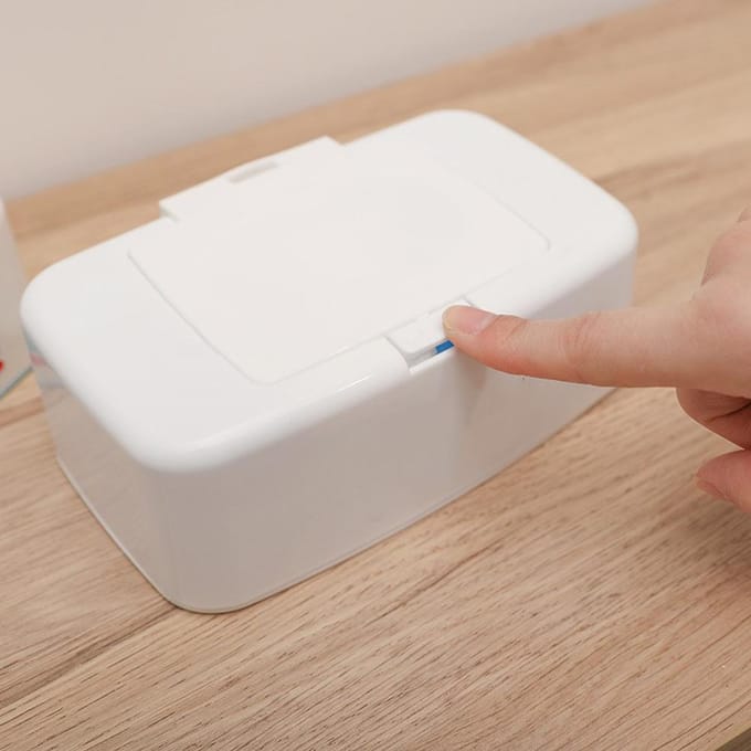 Doekjesdispenser Doekjeshouder Draagbare Navulbare Doekjescontainer Servetdoekjes Vers Etui Tissueboxen Opbergdoos Container wit
