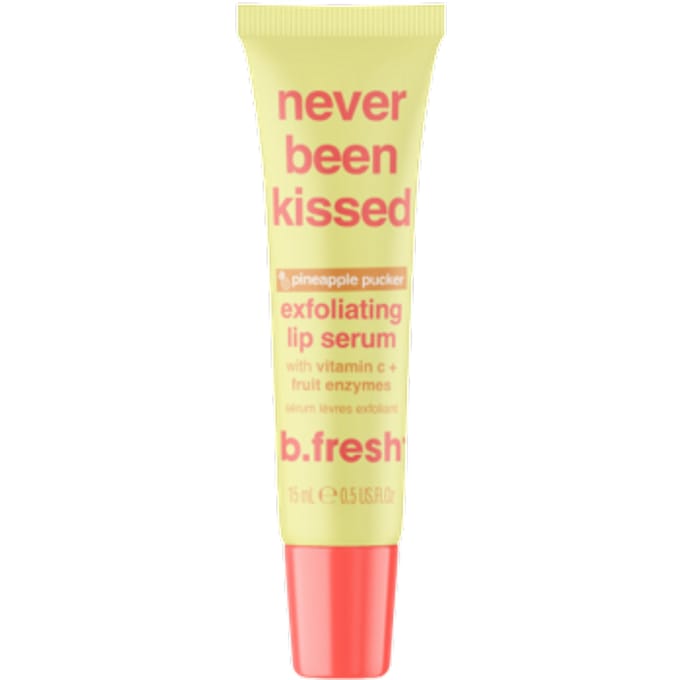 b.fresh, Nooit door bonen gekust, Exfoliërend Lipserum, Ananas Pucker, 0,5 fl oz (15 ml) beige