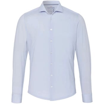 Pure The Functional Shirt Lichtblauw Uni - Maat 41 - Heren - Overhemden Formeel