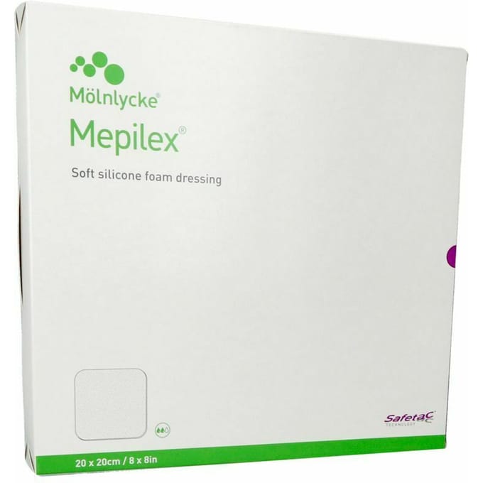 Mepilex Schuimverb Sil Abs Ster 20x20cm 5 294400